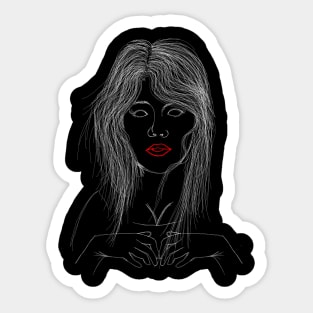 shirt women Sticker